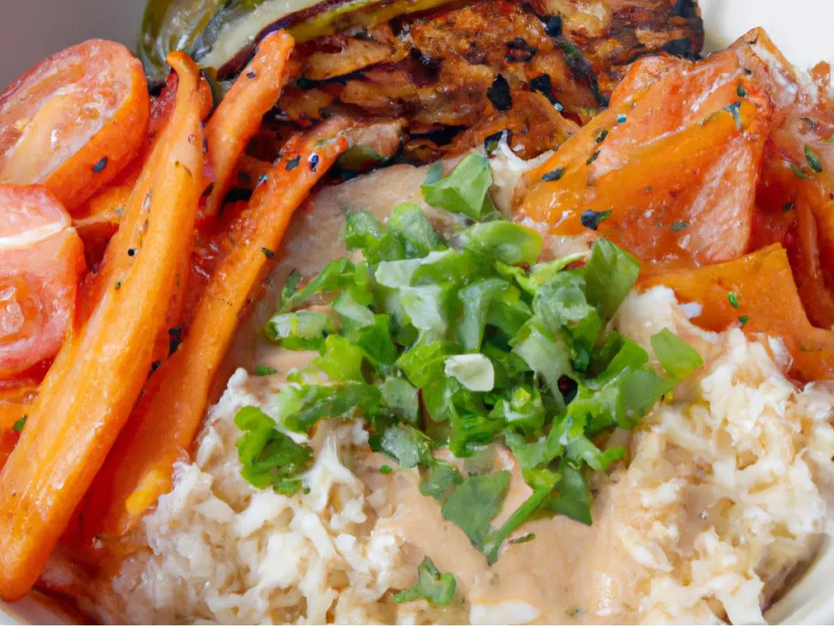 Grilled Assorted Veggies Gravy Rice Bowl AFB [16 oz]