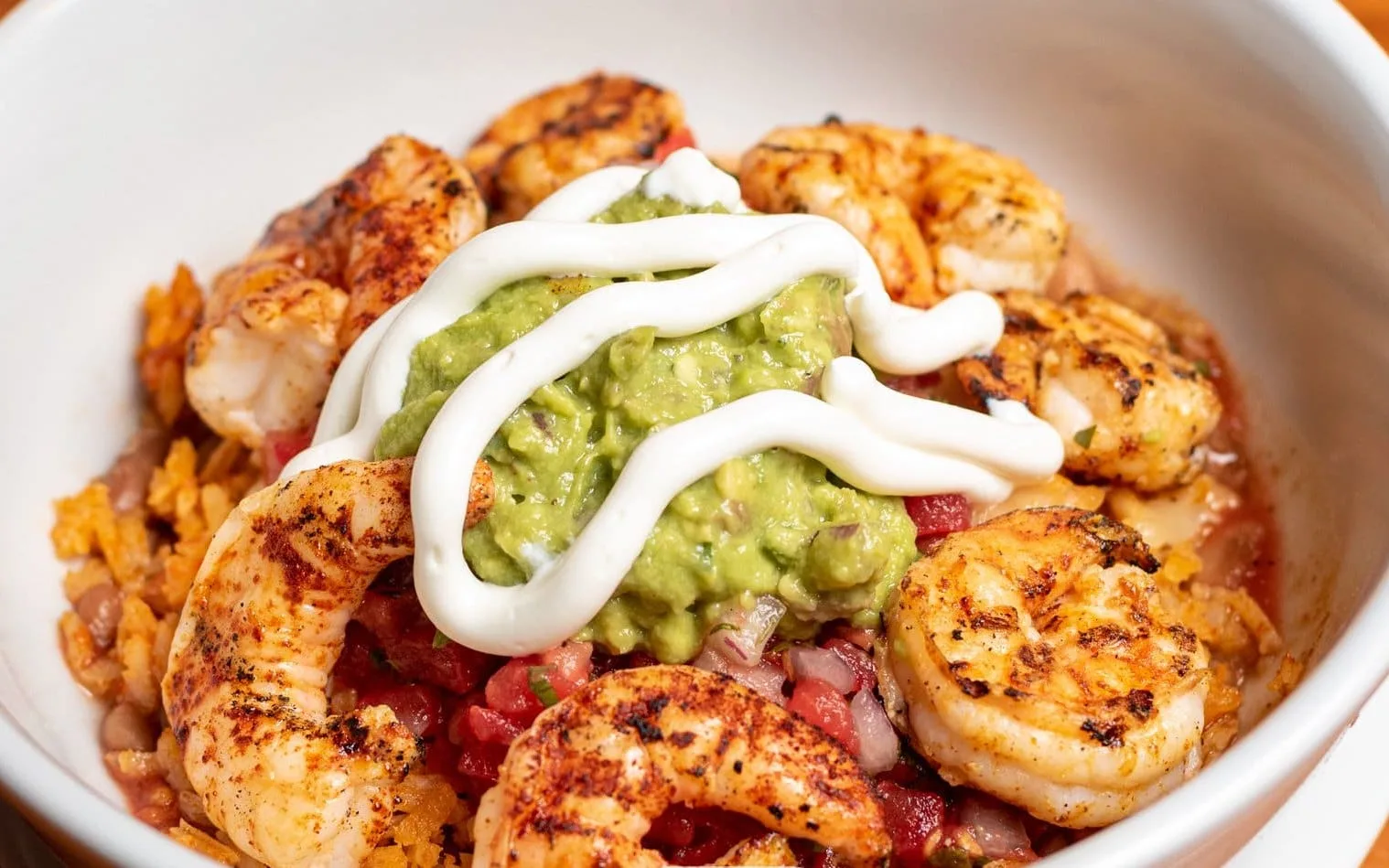 Individual Shrimp Burrito Bowl