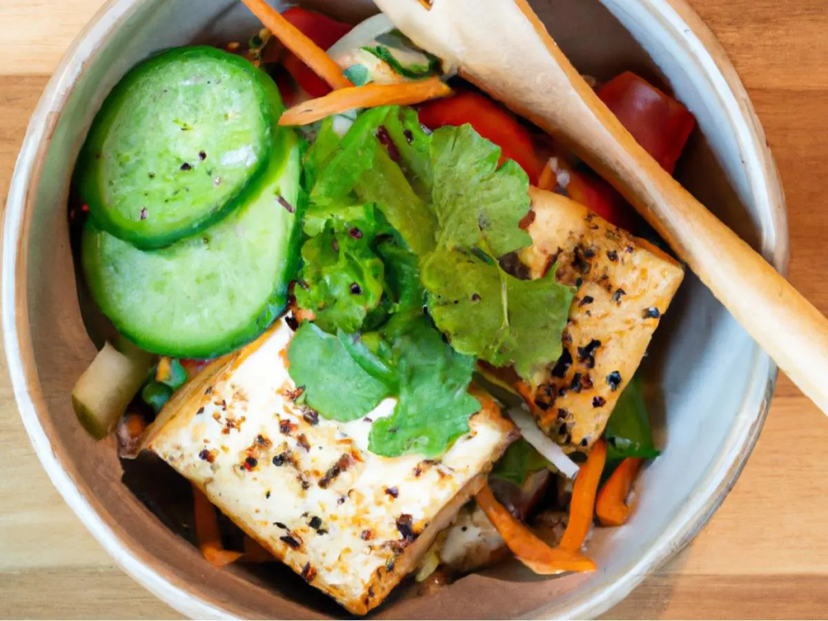 Grilled Tofu Salad Bowl [16 oz]