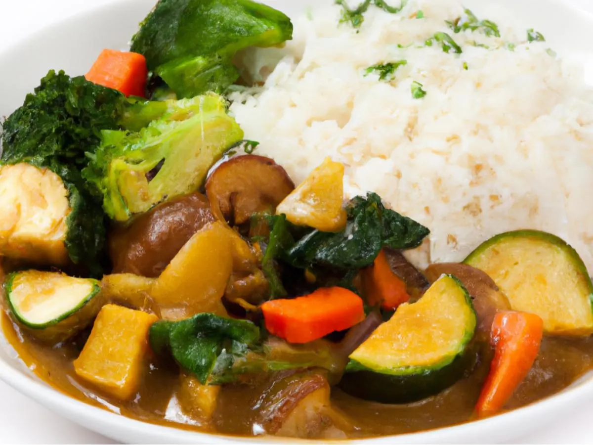 Curry with Mixed Vegetables Rice Box Curry with Mixed Vegetables Rice Box