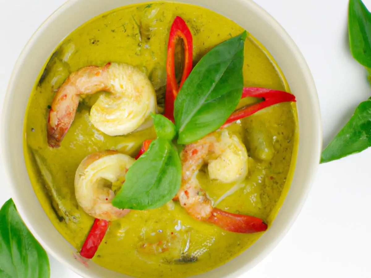 Half Shrimp Green Curry Half Shrimp Green Curry