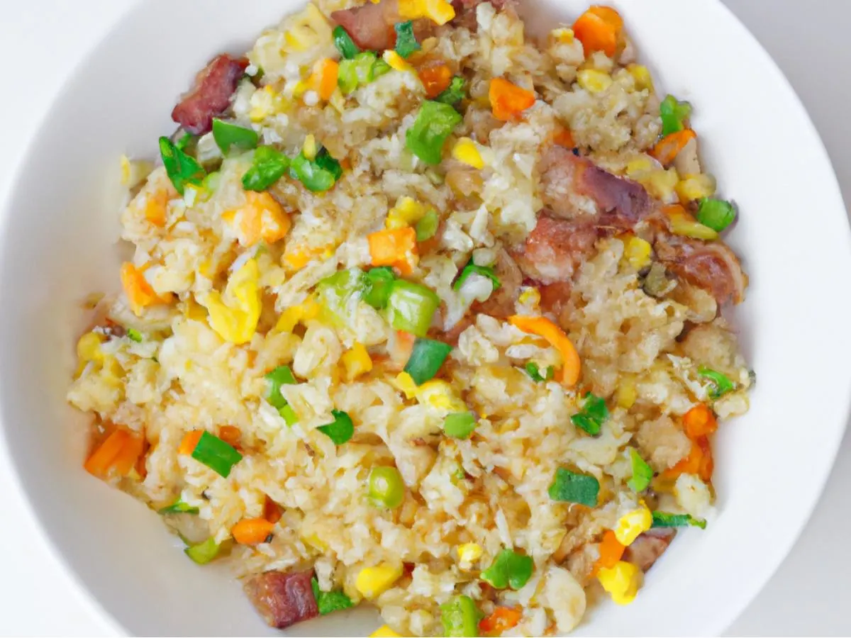 Roast Pork and Egg Fried Rice Roast Pork and Egg Fried Rice