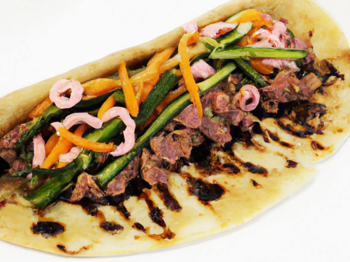 Beef Burrito in Scallion Pancake Beef Burrito in Scallion Pancake