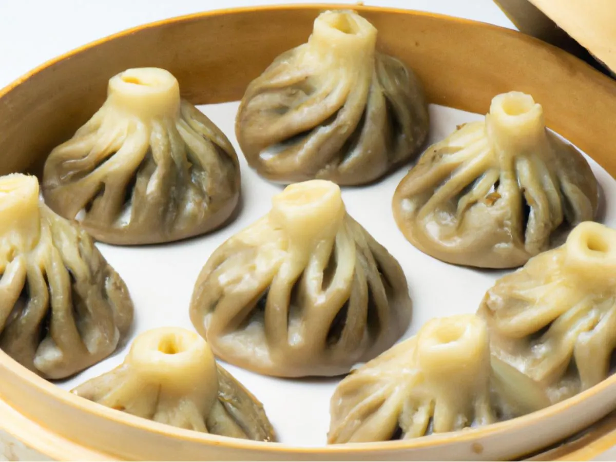 Vegan Xiao Long Bao w/Mushrooms & Plant Based Pork Vegan Xiao Long Bao w/Mushrooms & Plant Based Pork