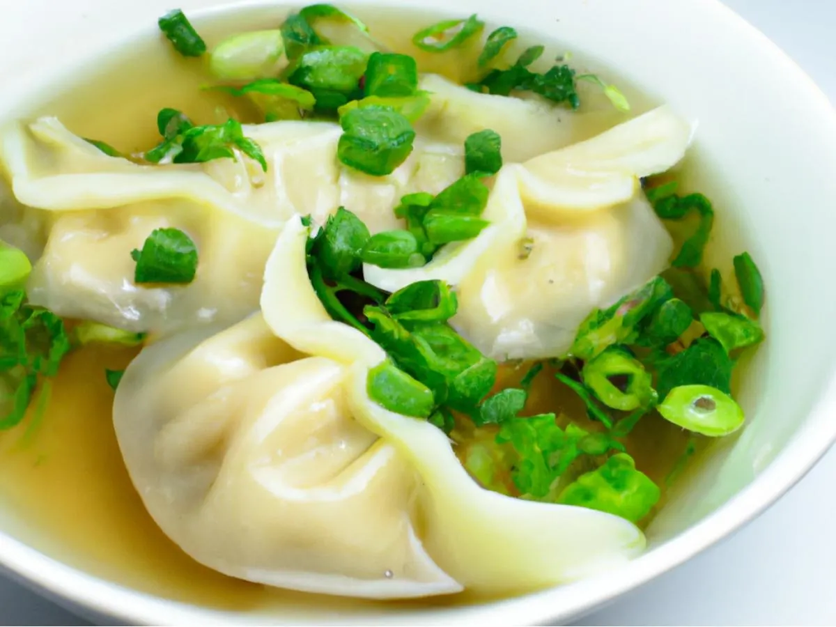 Traditional Hong Kong Wonton Noodle Soup Traditional Hong Kong Wonton Noodle Soup