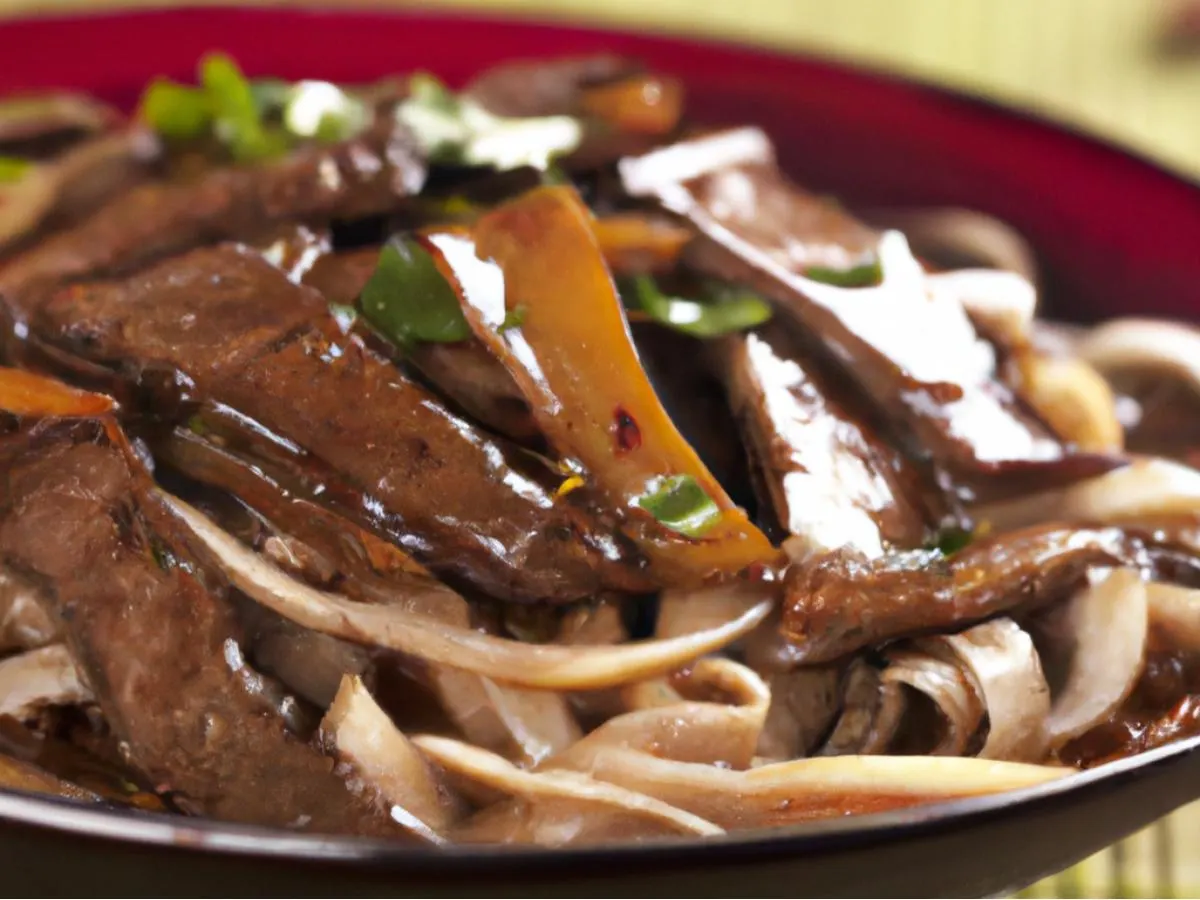 Soy Glazed Beef Flank Rice Noodles Soy Glazed Beef Flank Rice Noodles