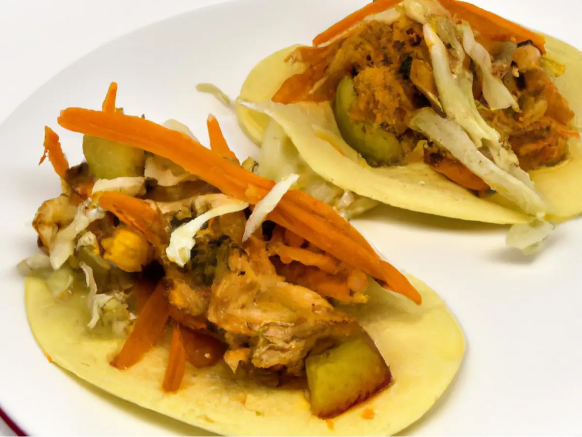 Shredded Chicken Taco Plate Shredded Chicken Taco Plate