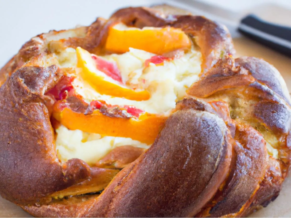 Orange Yogurt Cheese Bread
