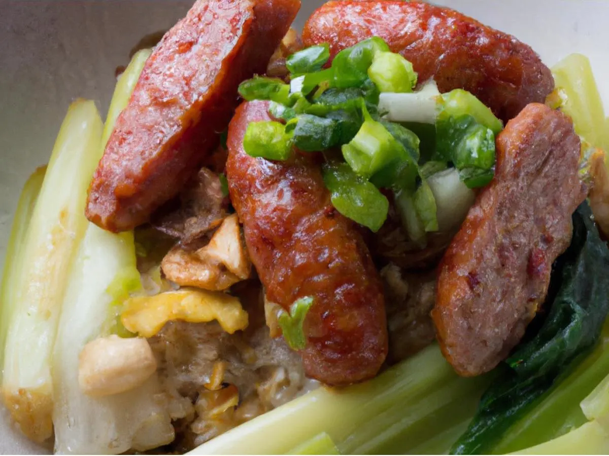 Taiwanese Sausage over Rice Taiwanese Sausage over Rice