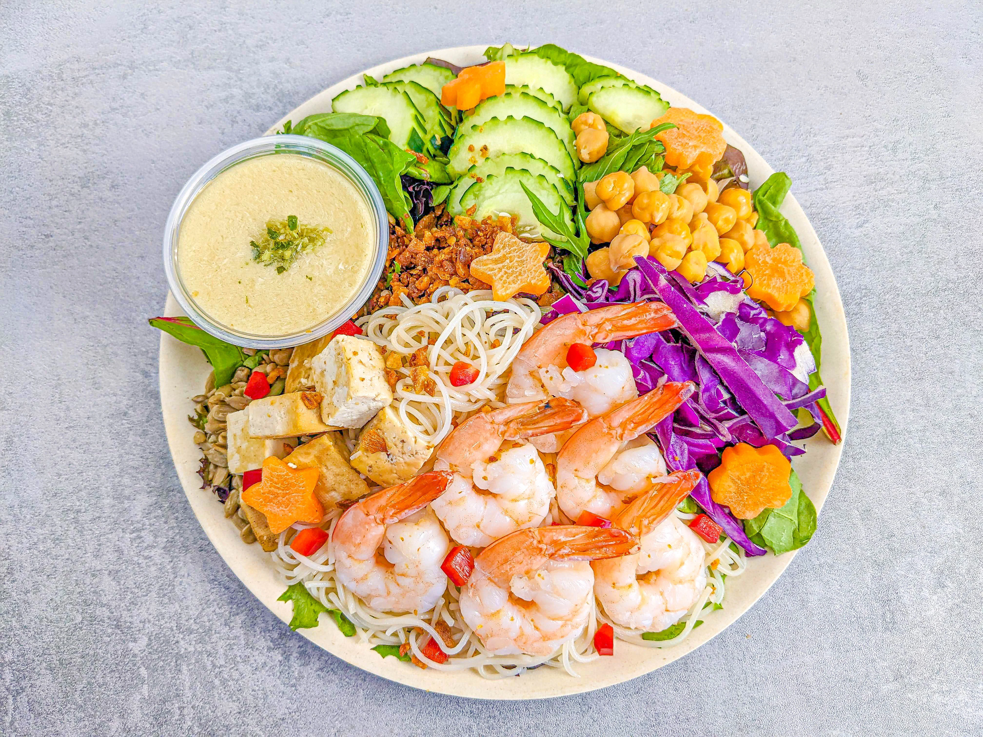 Lemongrass Shrimp & Noodles Salad