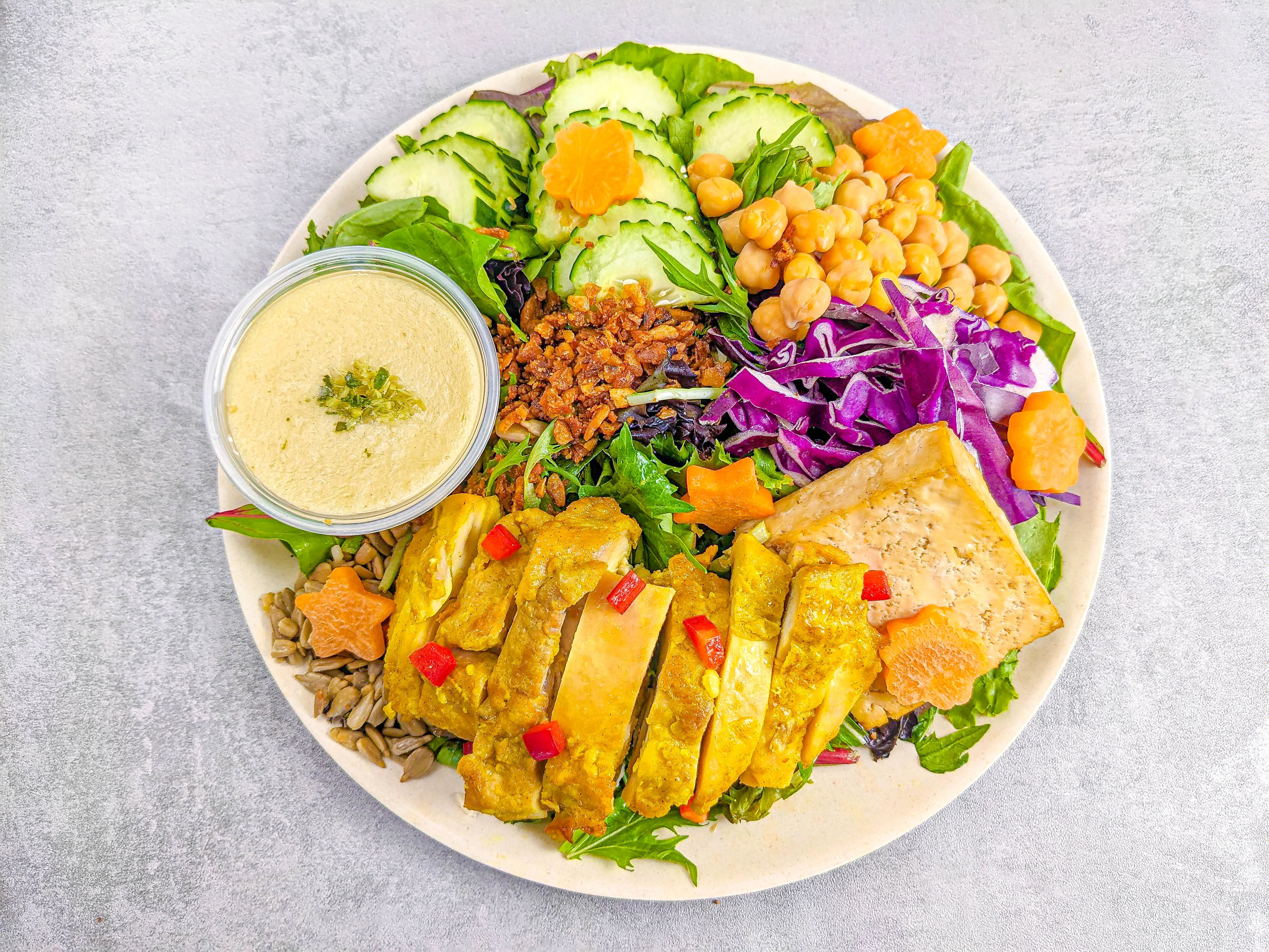 Lemongrass Turmeric Chicken Salad