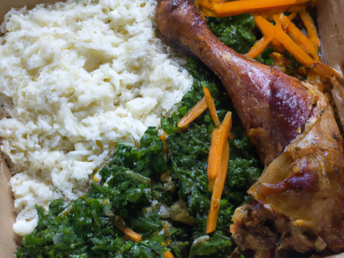 Zanzibar Chicken with Coconut Rice and Sauteed Greens Zanzibar Chicken with Coconut Rice and Sauteed Greens