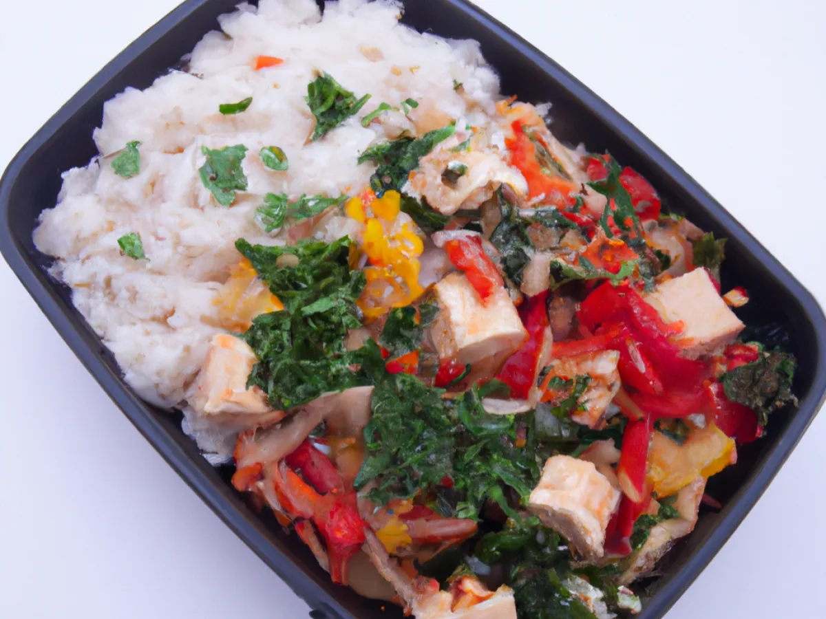 Scrambled Coconut Tofu Curry with Coconut Rice and Sauteed Greens Scrambled Coconut Tofu Curry with Coconut Rice and Sauteed Greens