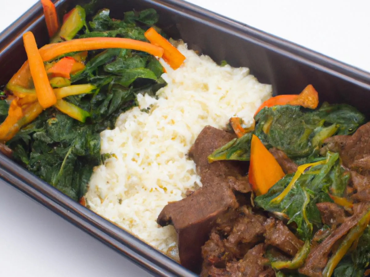 Bongo Beef Stew with Seasoned Rice and Mixed Coconut Veggies Bongo Beef Stew with Seasoned Rice and Mixed Coconut Veggies
