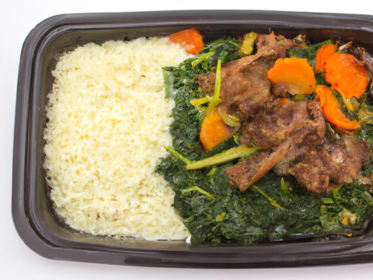 Goat Stew with Coconut Rice and Sauteed Greens Goat Stew with Coconut Rice and Sauteed Greens