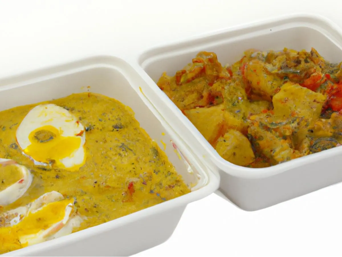 Light Carb Egg Curry With Veggie Korma and Tawa Vegetables