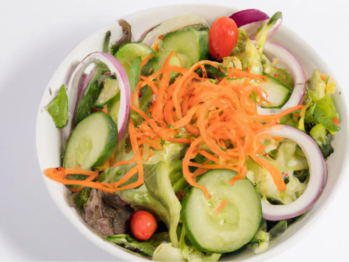 Side Mixed Greens Salad With Italian Dressing