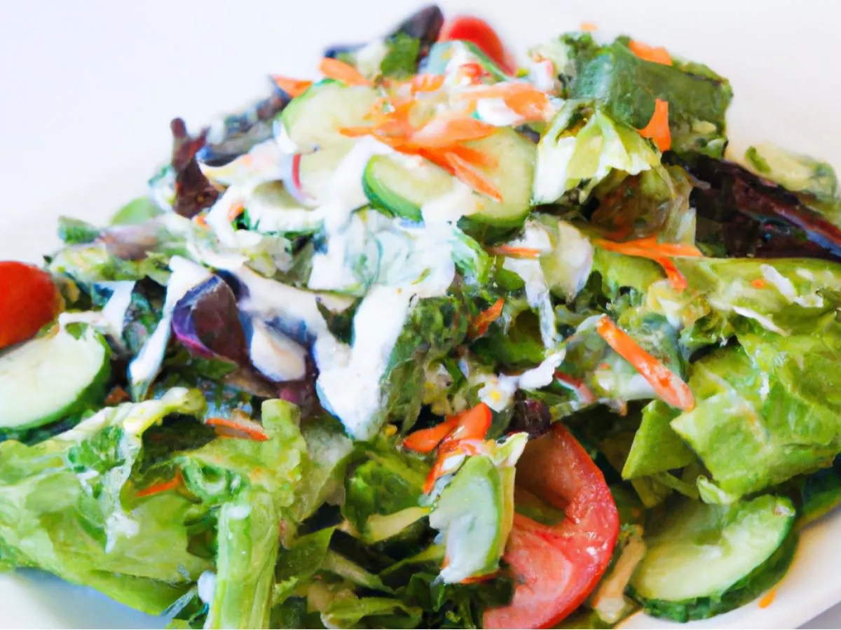 Side Mixed Greens Salad With Bleu Cheese Dressing