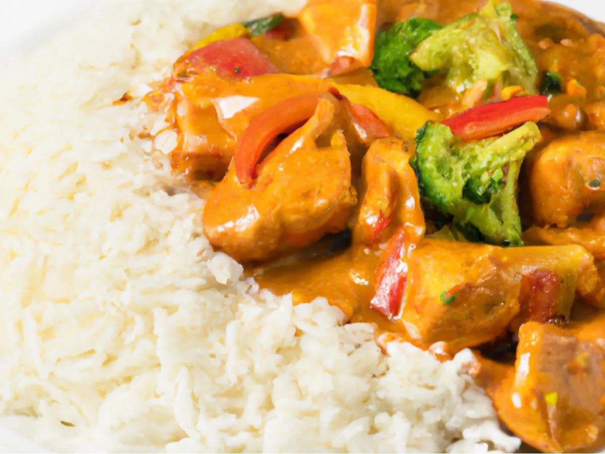 Chicken Curry With Rice and Tawa Veggies (allergen Free)