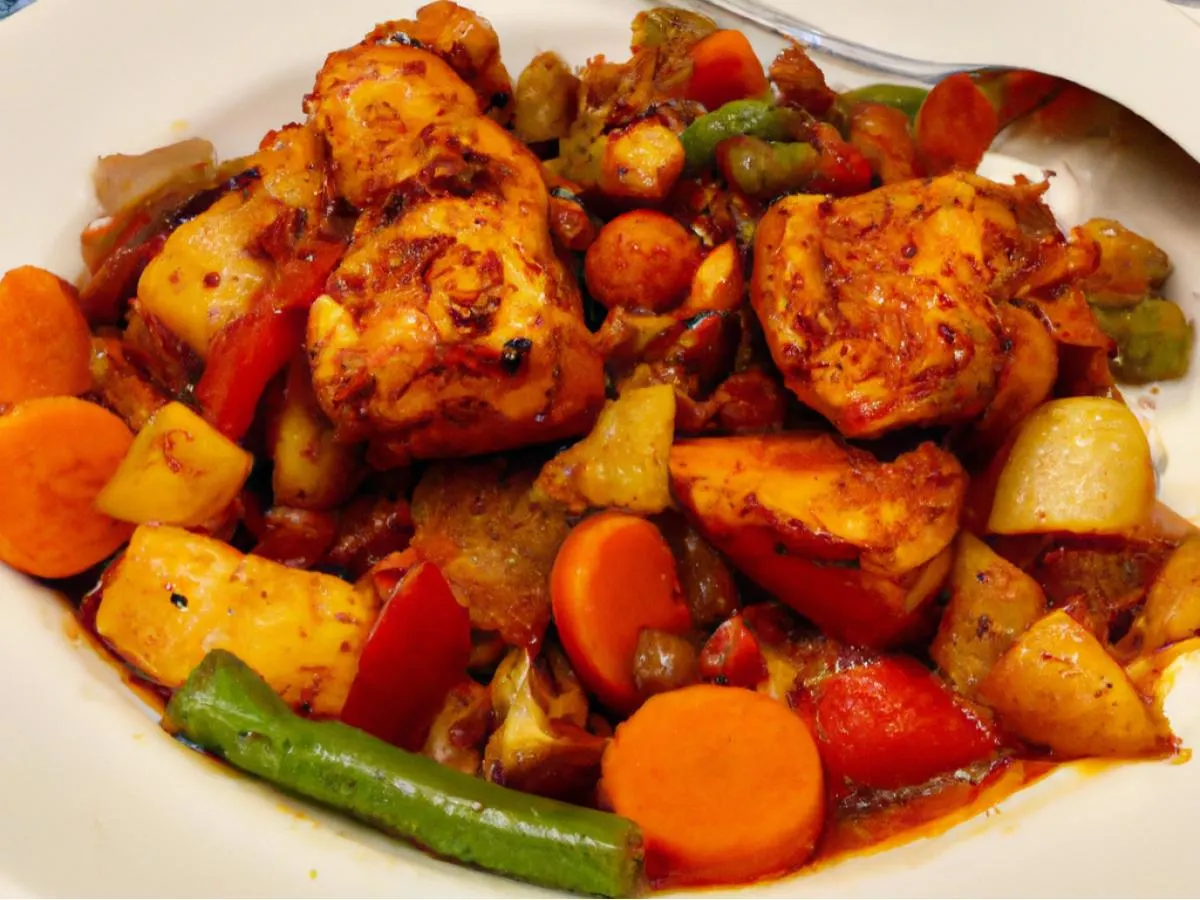 Chicken Vindaloo With Tawa Veggies
