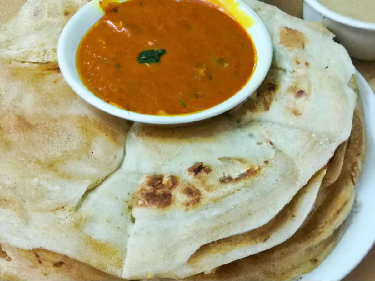 Indian Pancake with Curry Sauce Indian Pancake with Curry Sauce