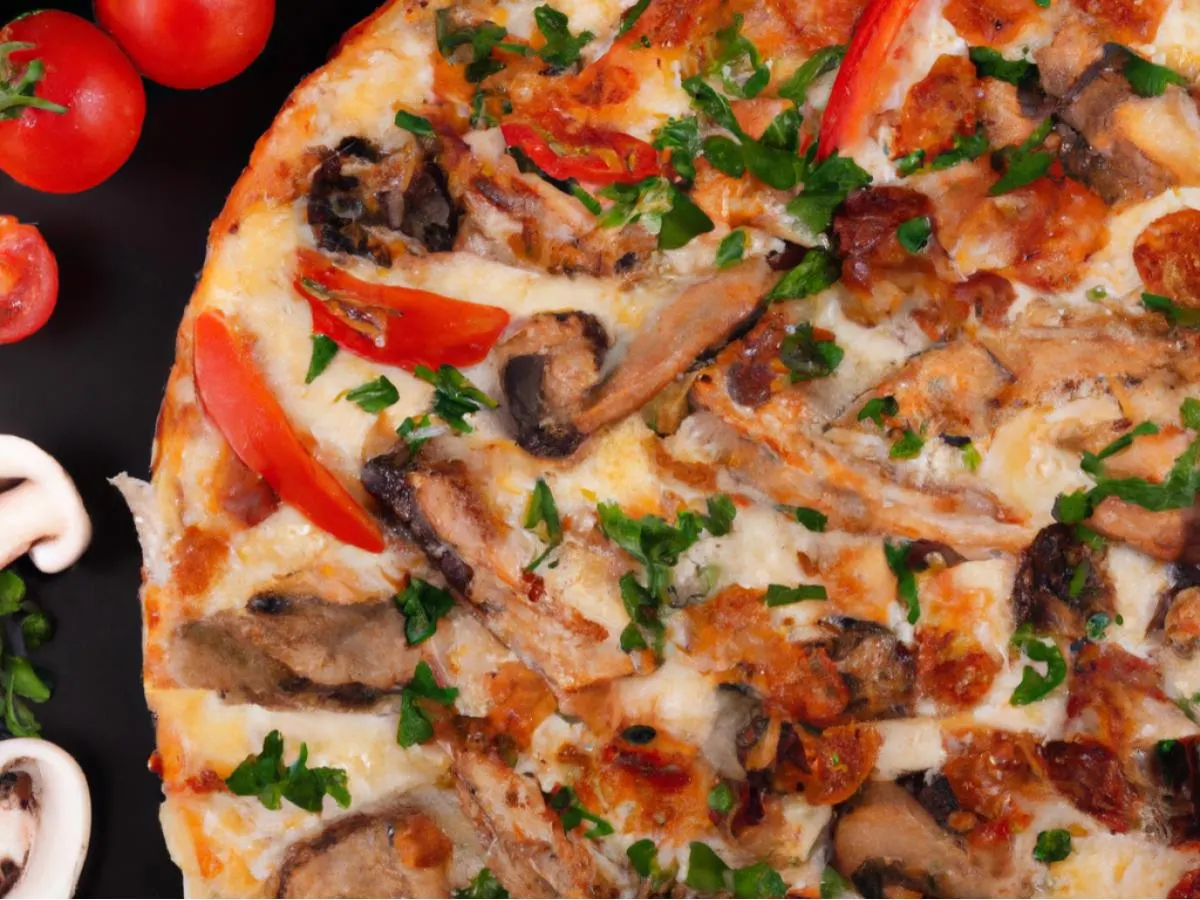 X-Large Chicken and Garlic Gourmet Pizza