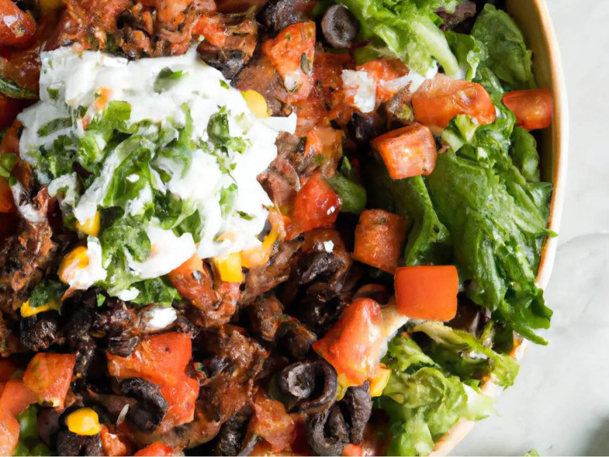 Ground Beef & Diablo Salsa Salad Bowl