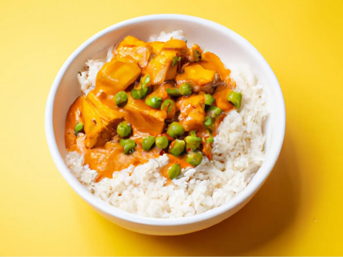 Mutter Paneer Rice Bowl