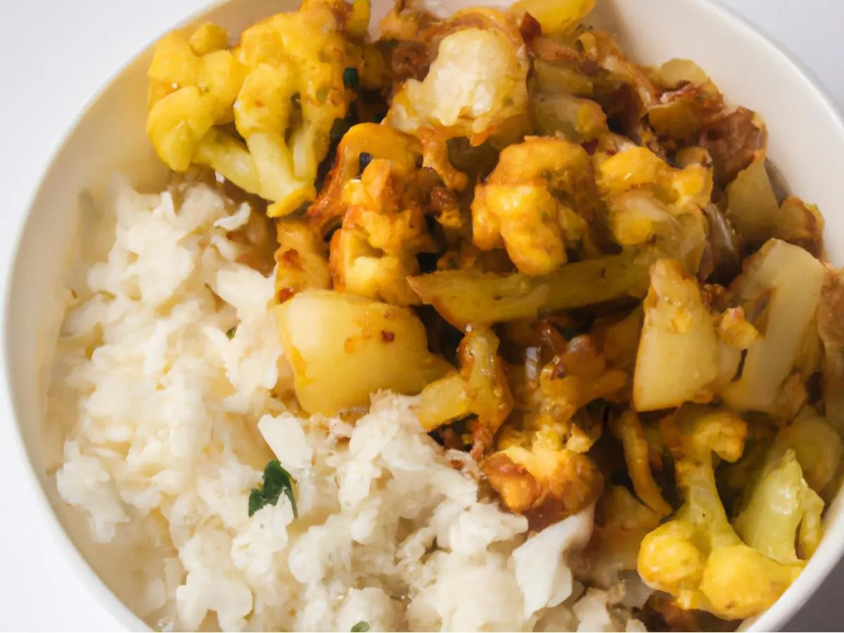 Aloo Gobi Rice Bowl