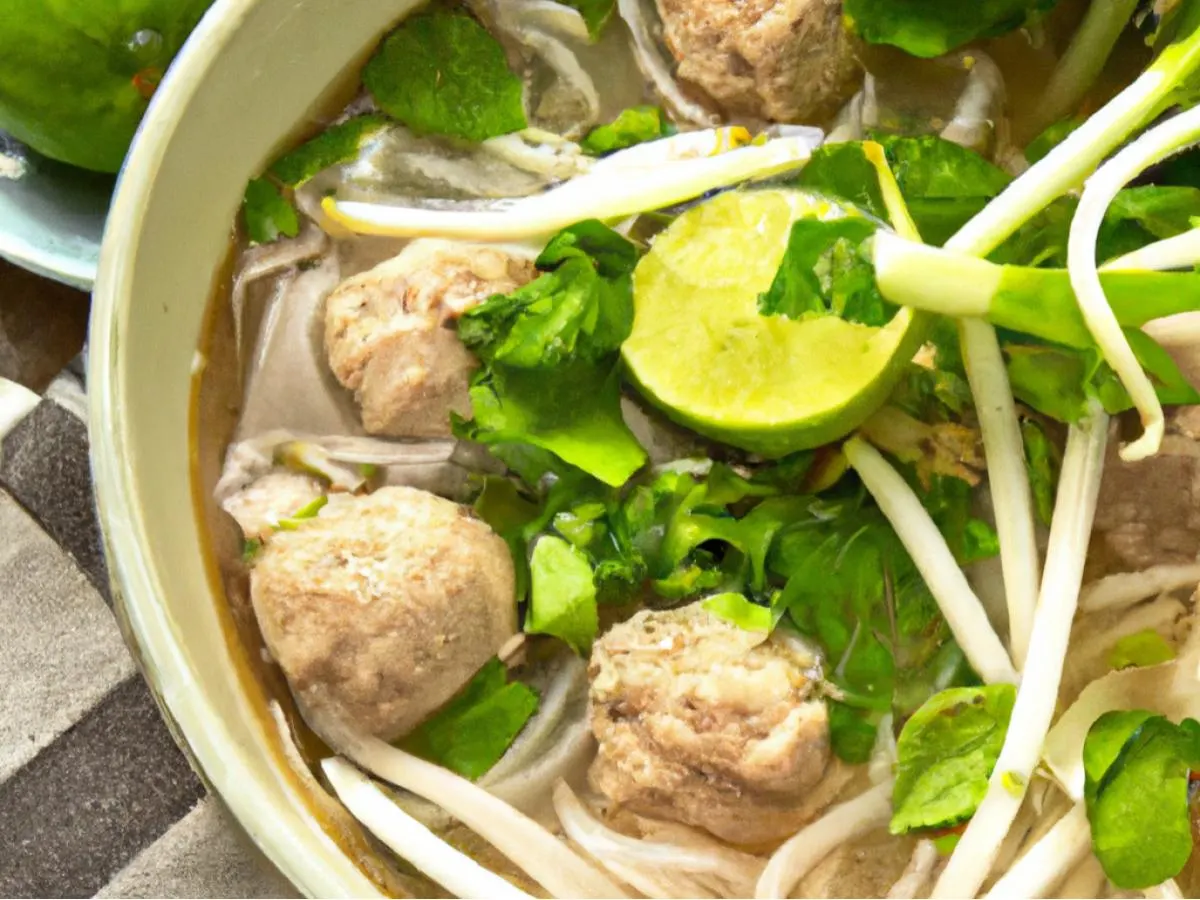 Large Meatball Pho Large Meatball Pho
