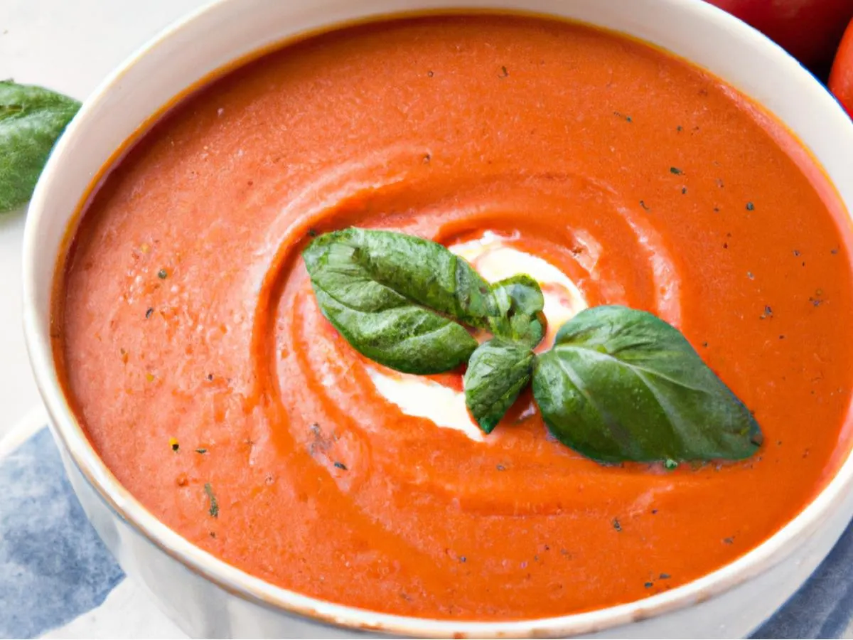 Tomato Basil Soup (Vegetarian) Tomato Basil Soup (Vegetarian)
