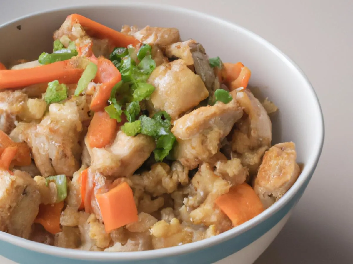 Asian Oatmeal Risotto with Chicken [16 oz]