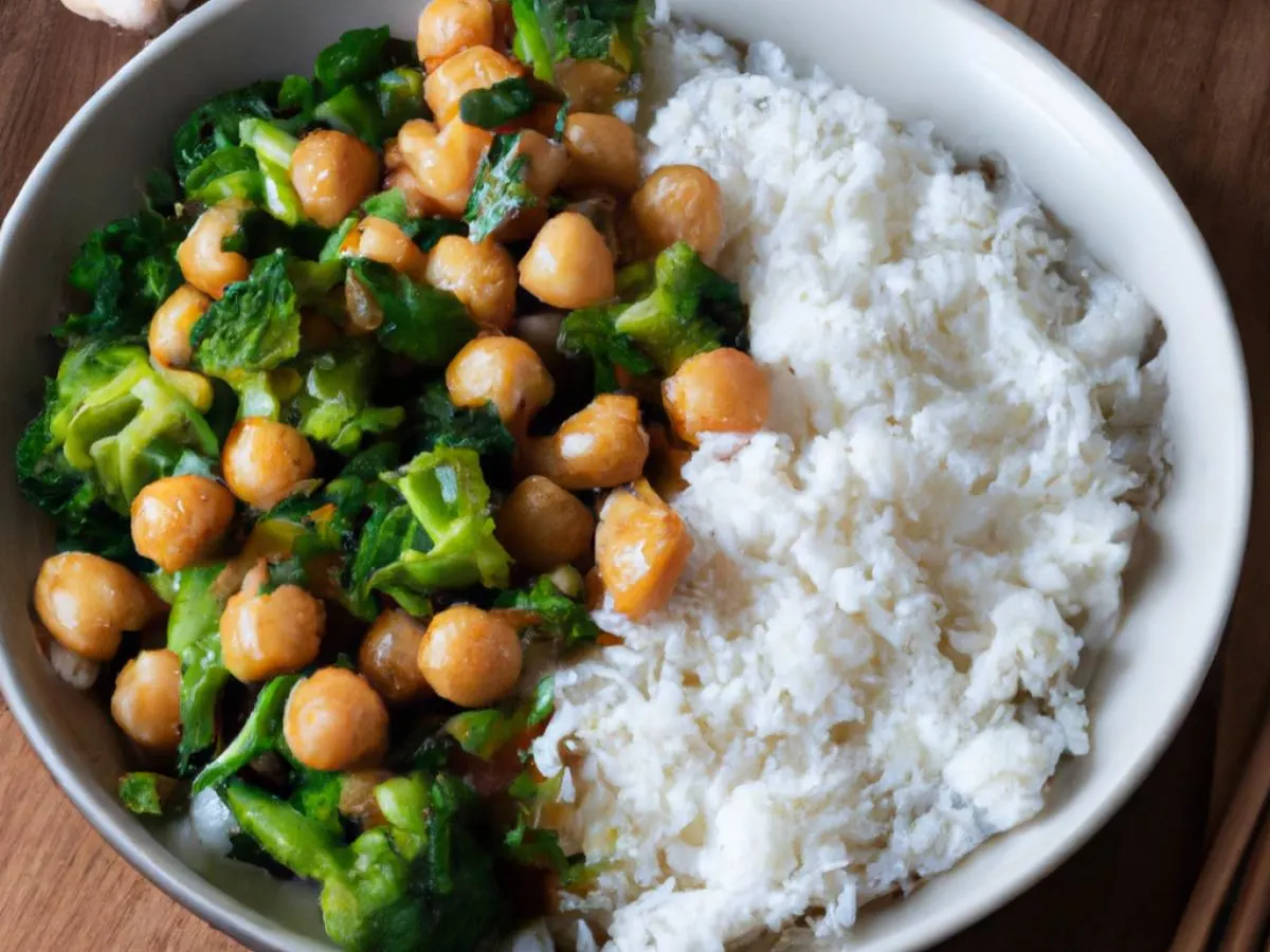 Chickpeas and Broccoli Stir Fry [16 oz]