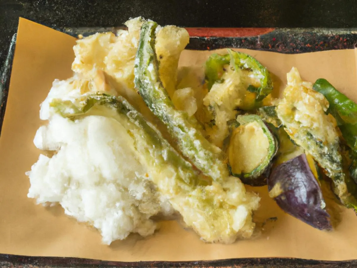 Vegetable Tempura with Rice [16 oz]