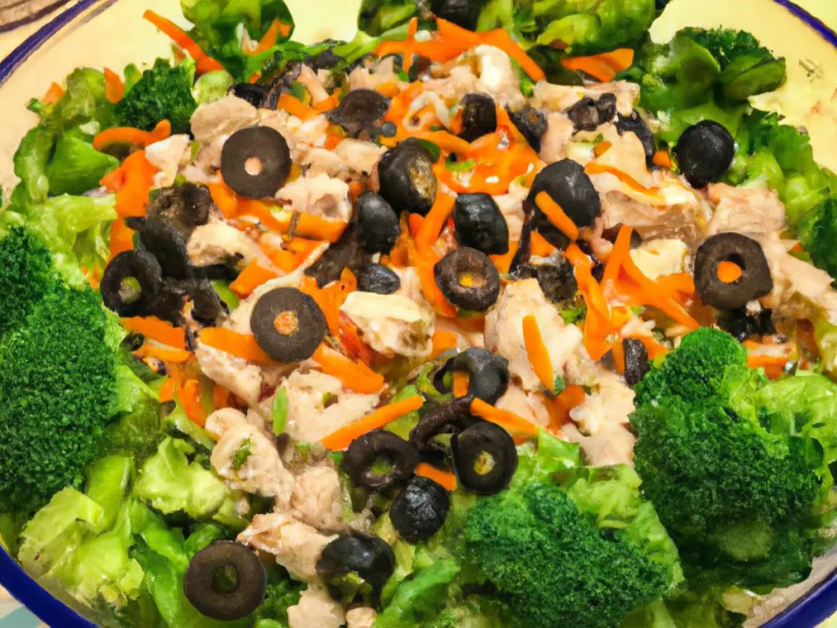 Chicken and Broccoli Salad with Garlic Sauce [16 oz]