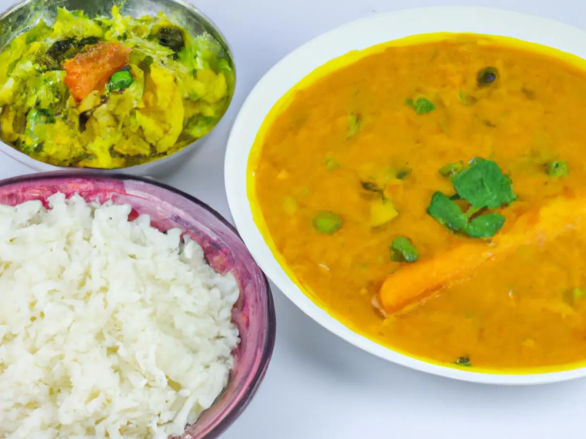 Yellow Daal Tadka with Mixed Vegetable Curry and Basmati Rice (Allergen Free) Yellow Daal Tadka with Mixed Vegetable Curry and Basmati Rice (Allergen Free)