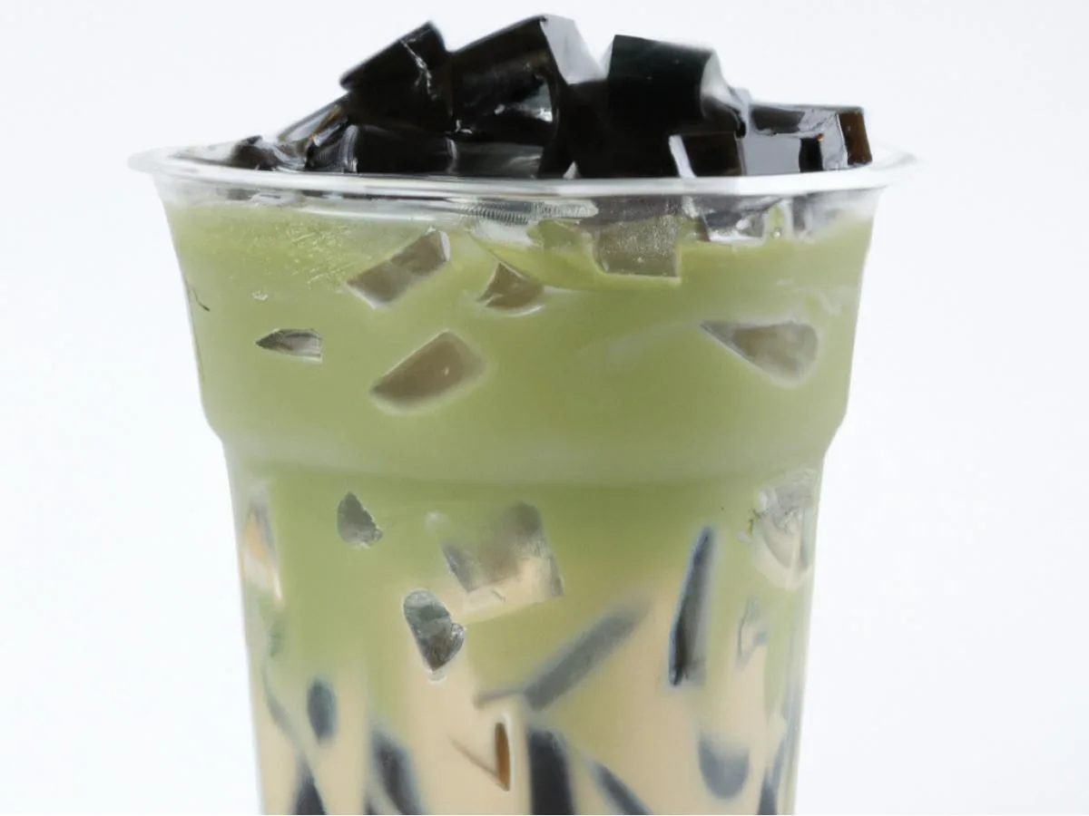 50% Sweetness Milk Tea w/Grass Jelly 50% Sweetness Milk Tea w/Grass Jelly