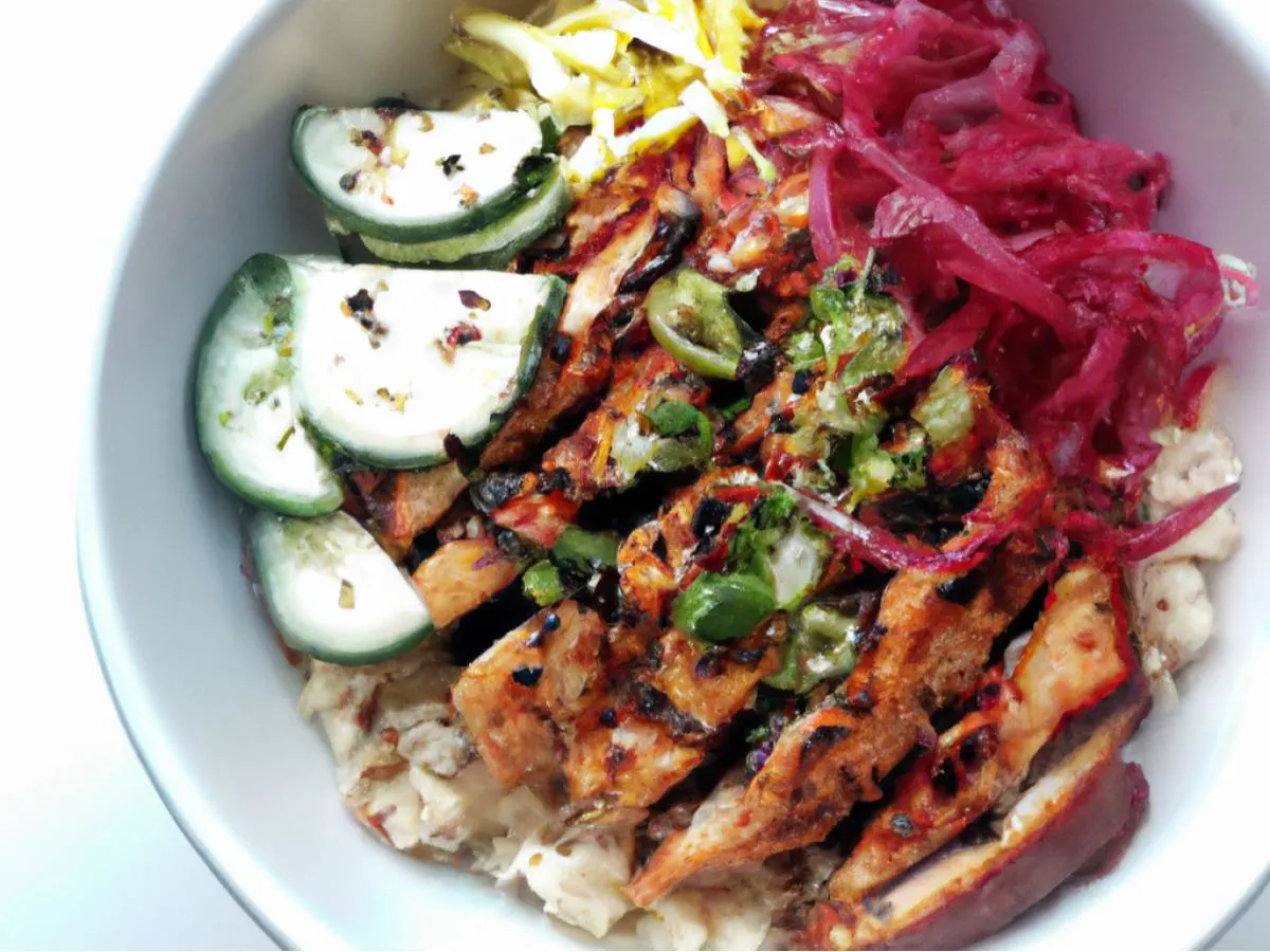 Bbq Chicken Purple Rice Bowl (3 Toppings) Bbq Chicken Purple Rice Bowl (3 Toppings)