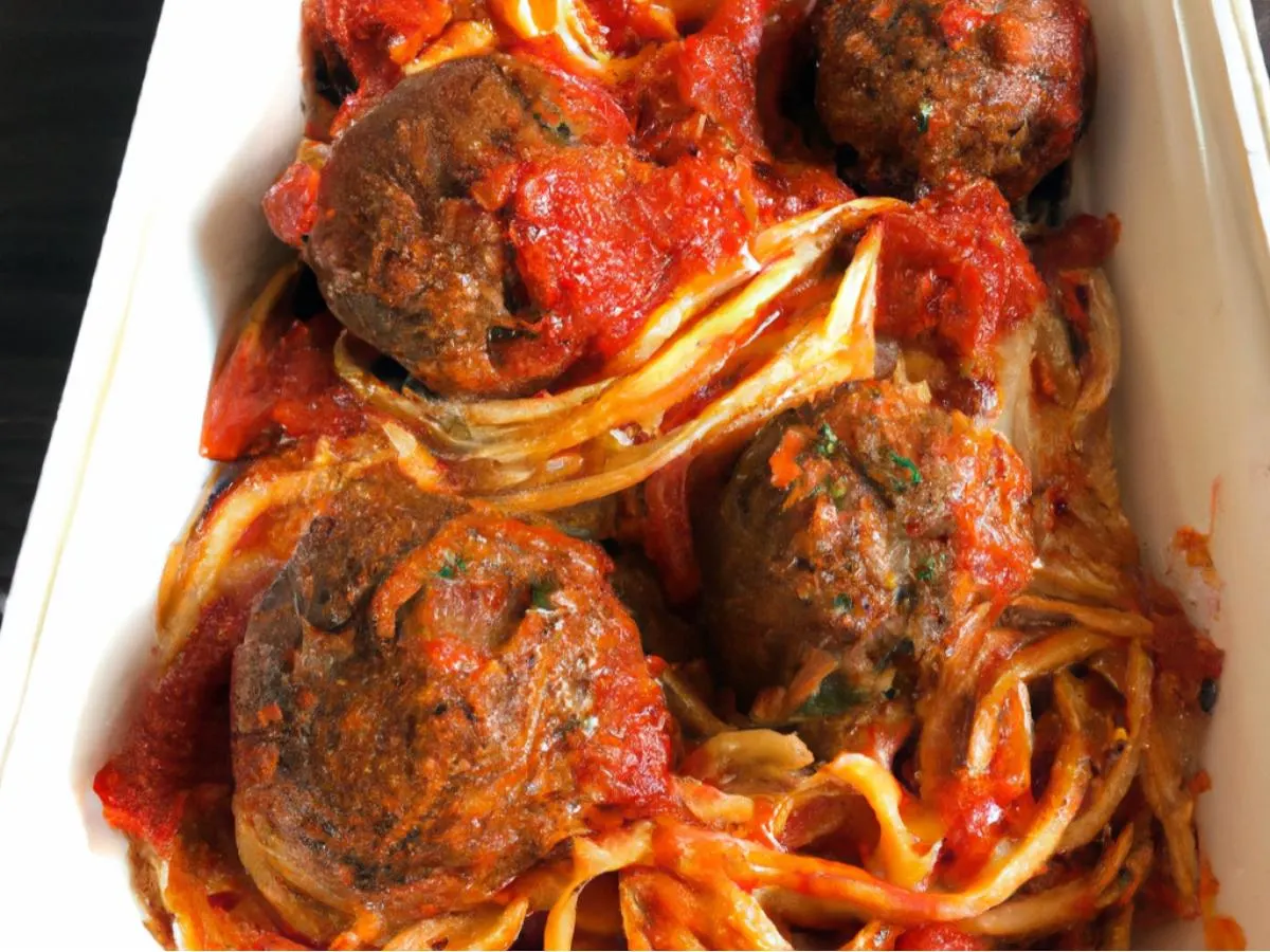 Vegan Meatballs and Spaghetti with Marinara