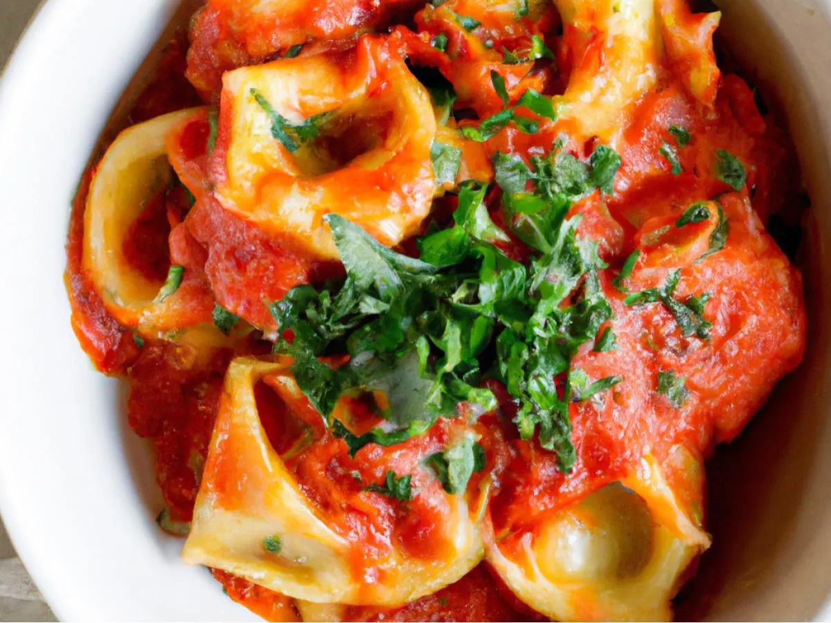 Ricotta & Herb Ravioli With Marinara