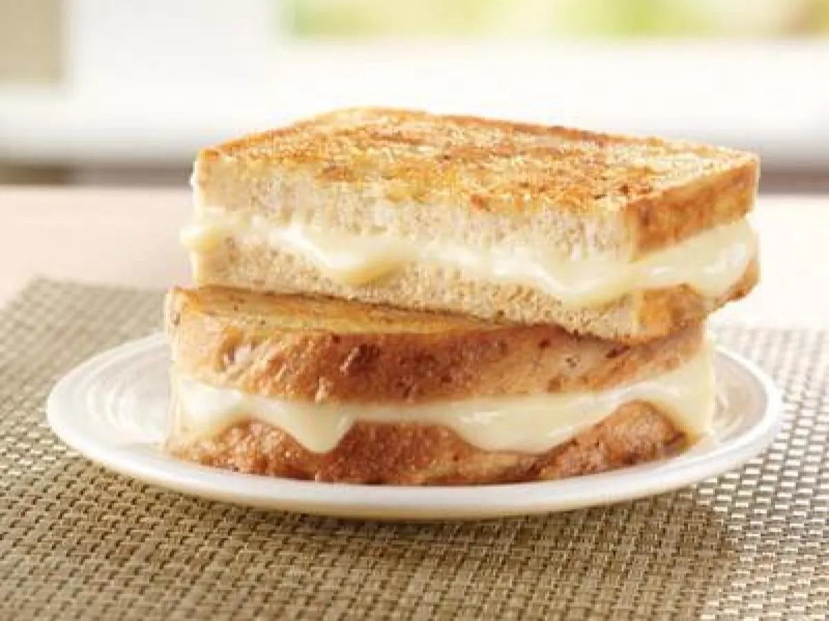 Grilled Gouda Cheese Sandwich on White Bread Grilled Gouda Cheese Sandwich on White Bread