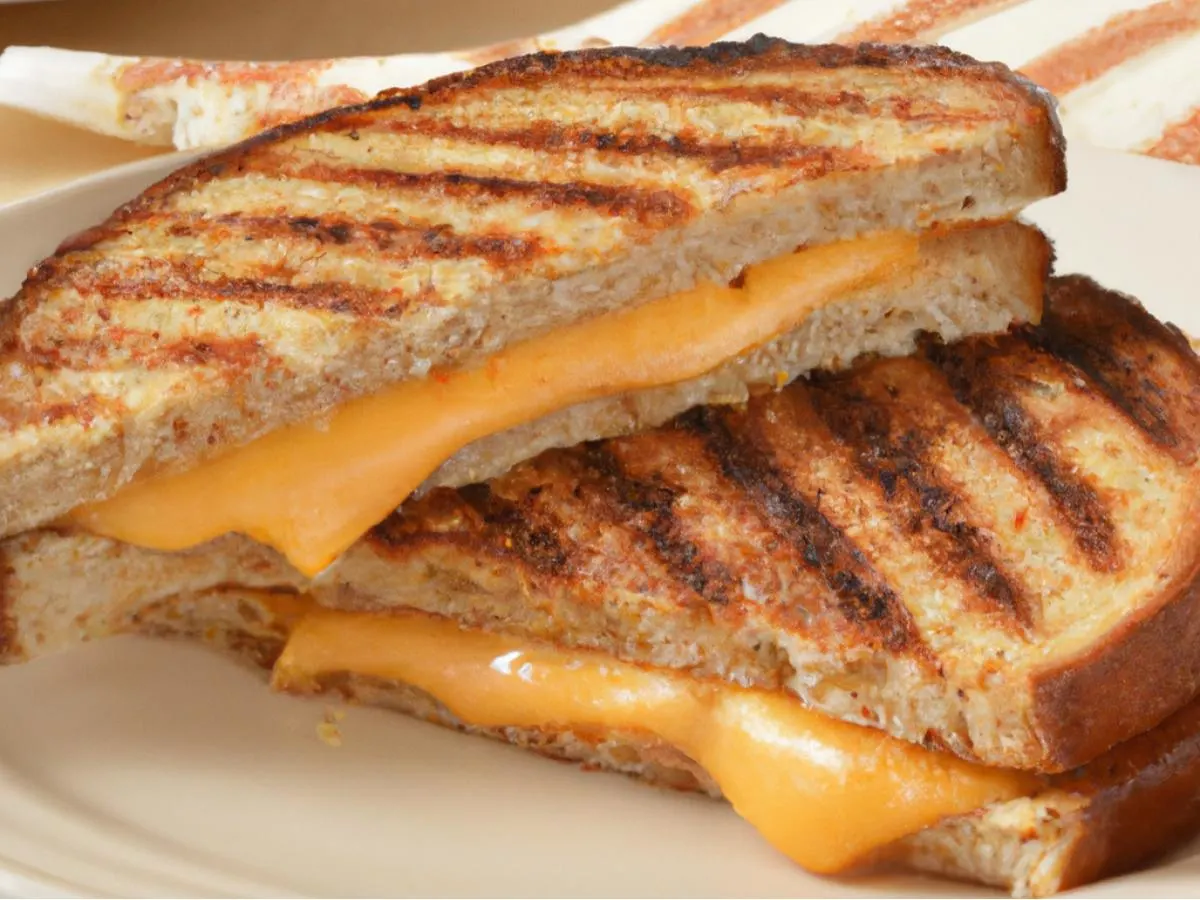 Grilled Cheddar Cheese Sandwich on Gluten Free Bread Grilled Cheddar Cheese Sandwich on Gluten Free Bread