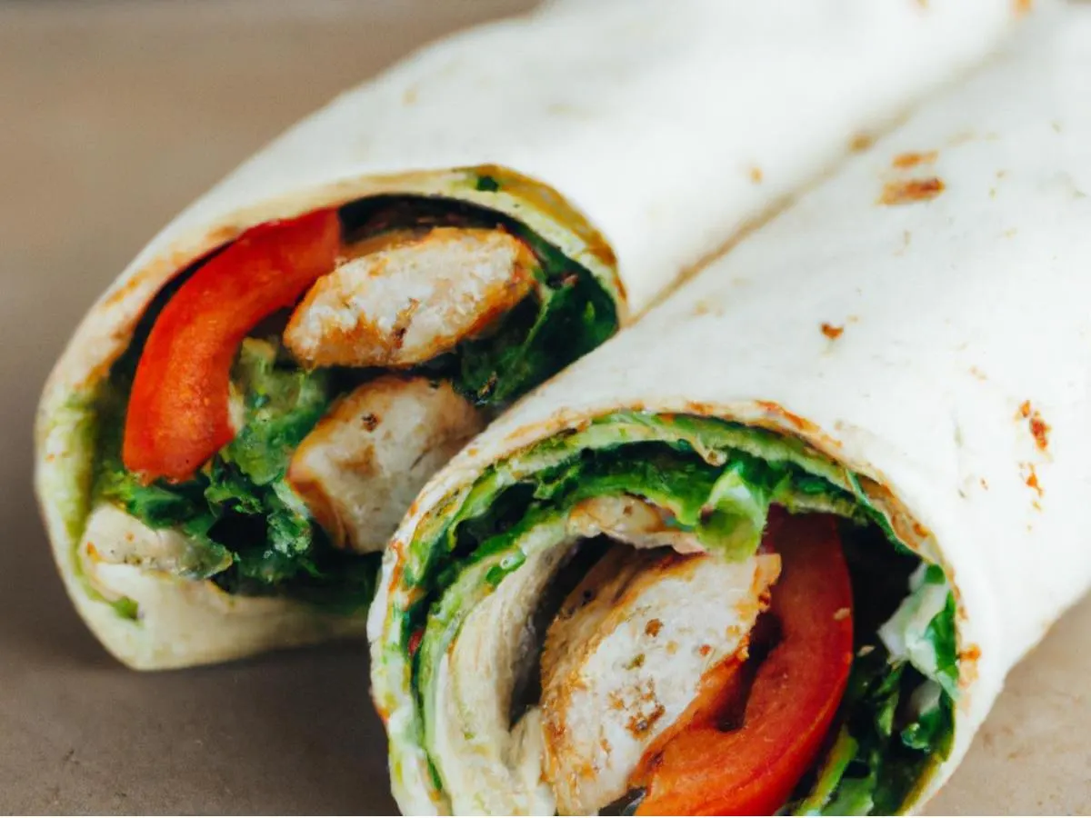 Halal Certified Chicken Shawarma Wrap and Pita Chips Halal Certified Chicken Shawarma Wrap and Pita Chips