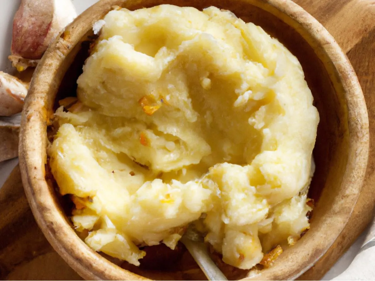 Rustic Garlic Mashed Potatoes