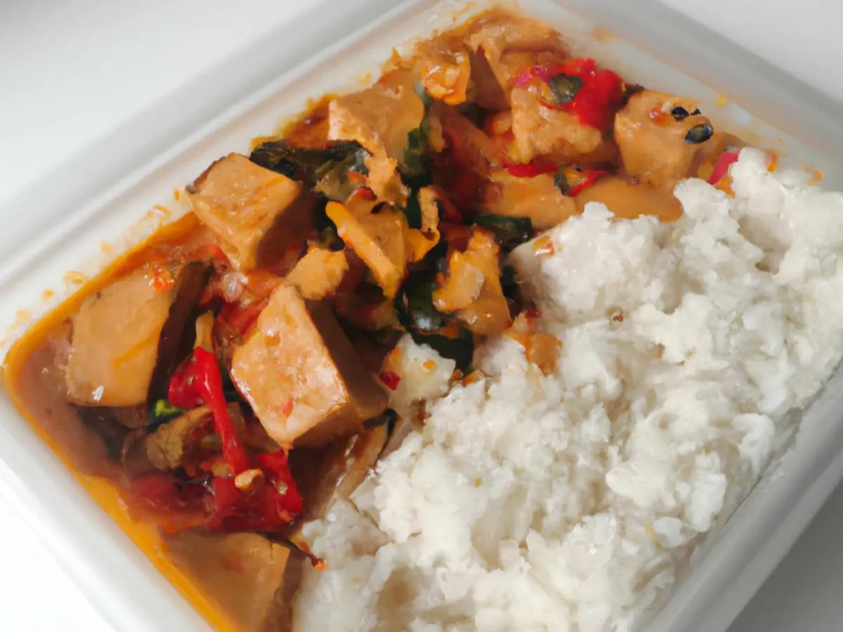 Thai Basil Tofu Boxed Lunch Thai Basil Tofu Boxed Lunch