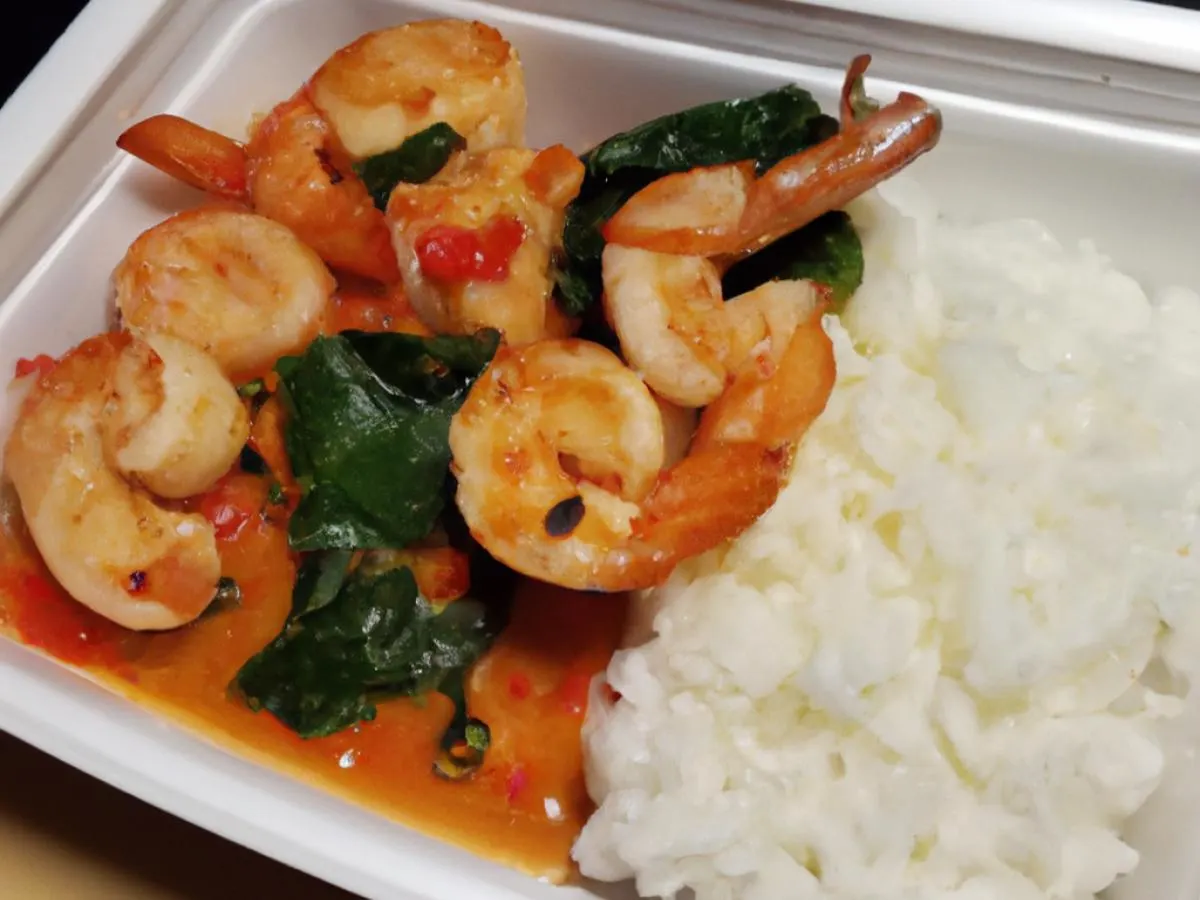 Thai Basil Shrimp Boxed Lunch Thai Basil Shrimp Boxed Lunch