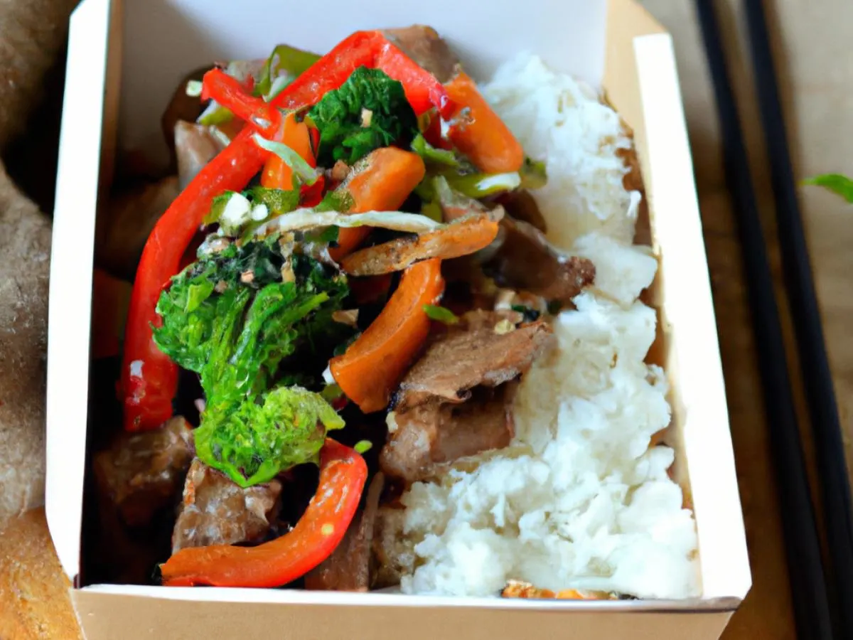 Black Pepper Pork Boxed Lunch Black Pepper Pork Boxed Lunch