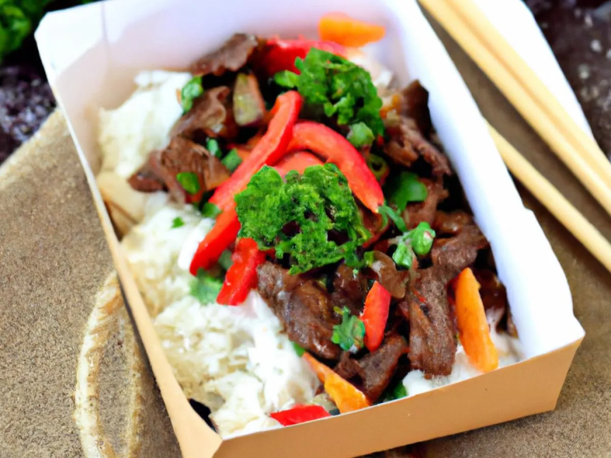Black Pepper Beef Boxed Lunch Black Pepper Beef Boxed Lunch