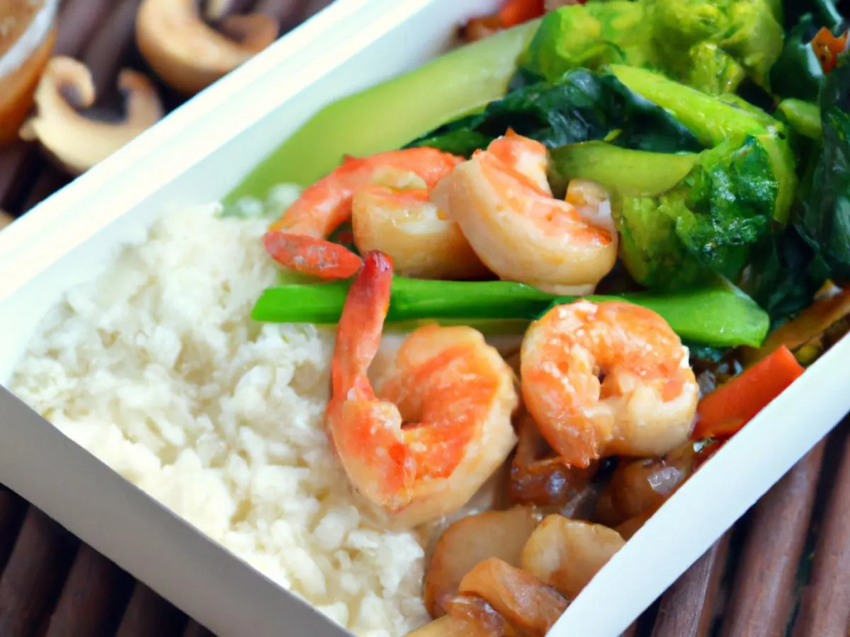 Vegetable Medley with Shrimp Boxed Lunch Vegetable Medley with Shrimp Boxed Lunch