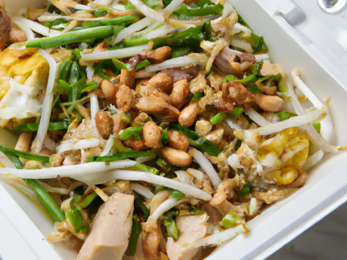 Chicken Pad Thai Boxed Lunch Chicken Pad Thai Boxed Lunch